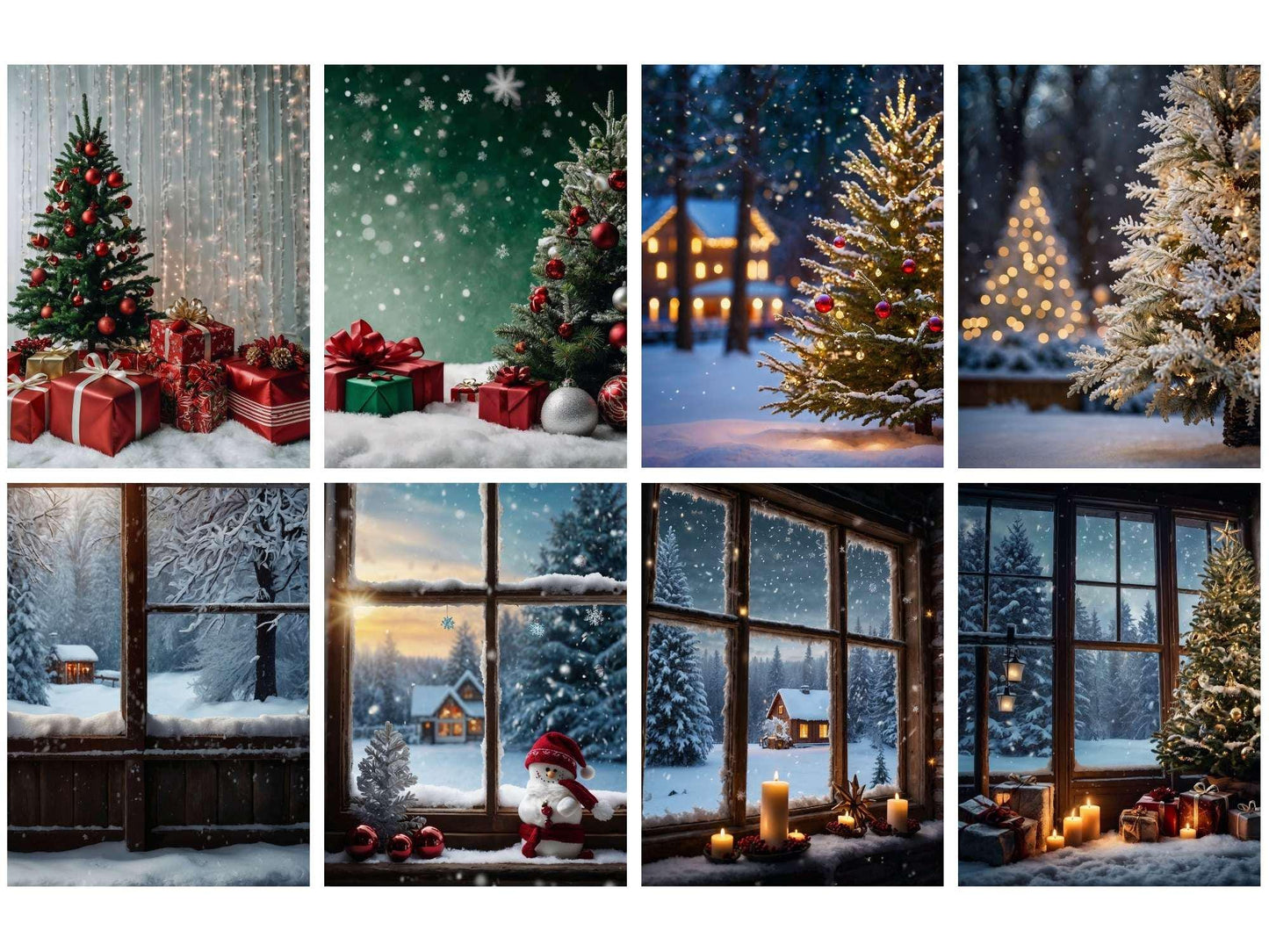 Festive Backdrops Bundle - 45 Christmas Themes for Creative Projects